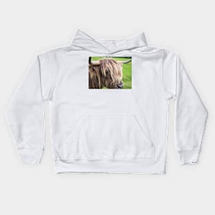 Scottish highland cow Kids Hoodie